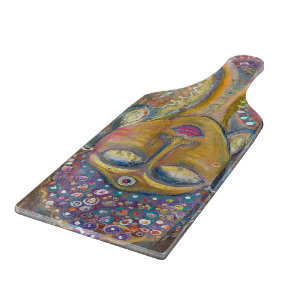 Planche à découper en verre Divine Féminine Bouddh