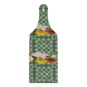 Planche à découper en verre Floral