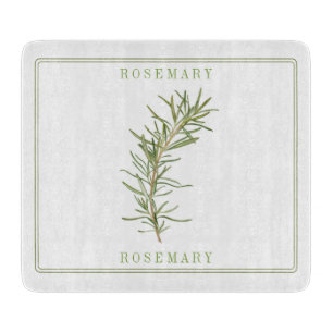 Planche à découper en verre FRESH ROSEMARY 6x7