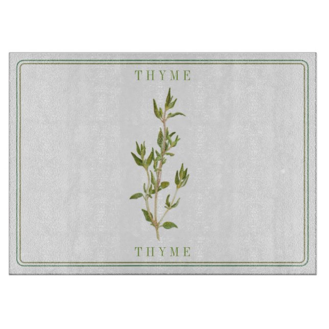 PLANCHE À DÉCOUPER EN VERRE FRESH THYME 15x11 (Devant)