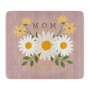 Planche à découper en verre personnalisée pour mam