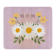 Planche à découper en verre personnalisée pour mam