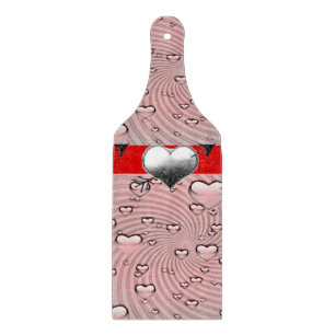Planche à découper en verre pour la Saint-Valentin