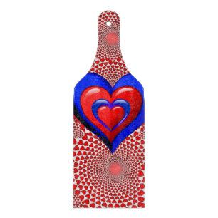 Planche à découper en verre pour la Saint-Valentin