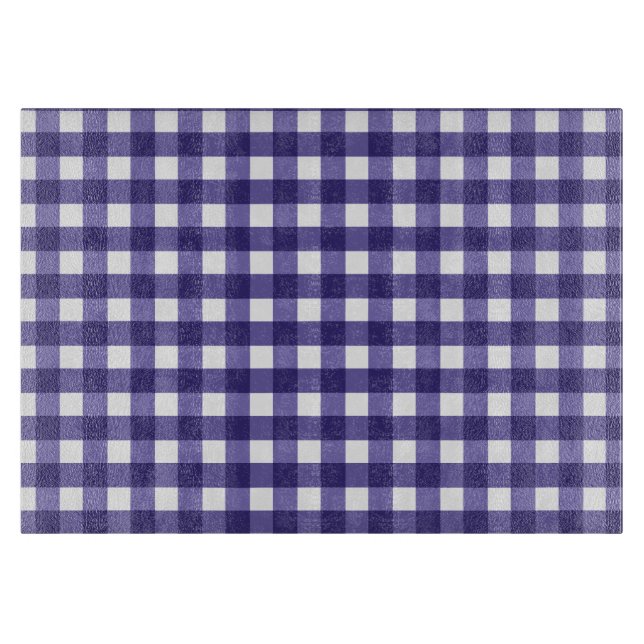 Planche À Découper En vichy bleu marine (Devant)