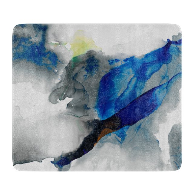 Planche À Découper Ephéméral - Bleu et gris (Devant)