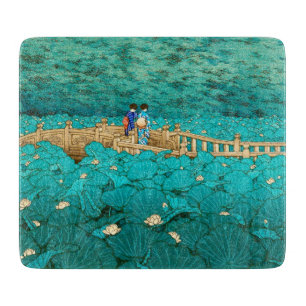 Planche À Découper Étang de Benten au paysage de Japonais de Shiba