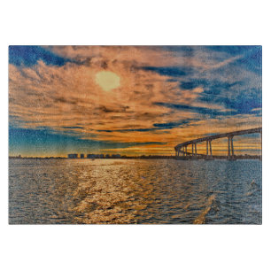 Planche À Découper États-Unis, CA, pont de la baie de San Diego-Coron