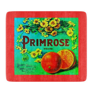 Planche À Découper étiquette de la publicité vintage pour les fruits 