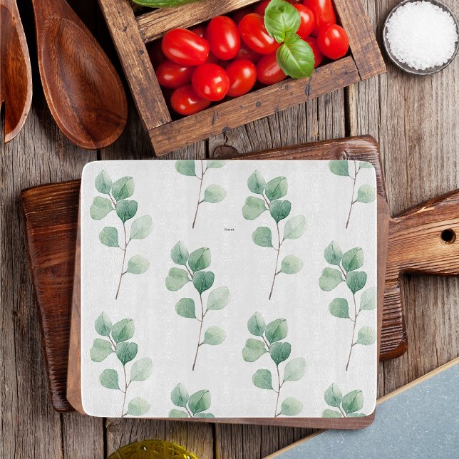 Planche À Découper Eucalyptus Motif vert (Créateur téléchargé)