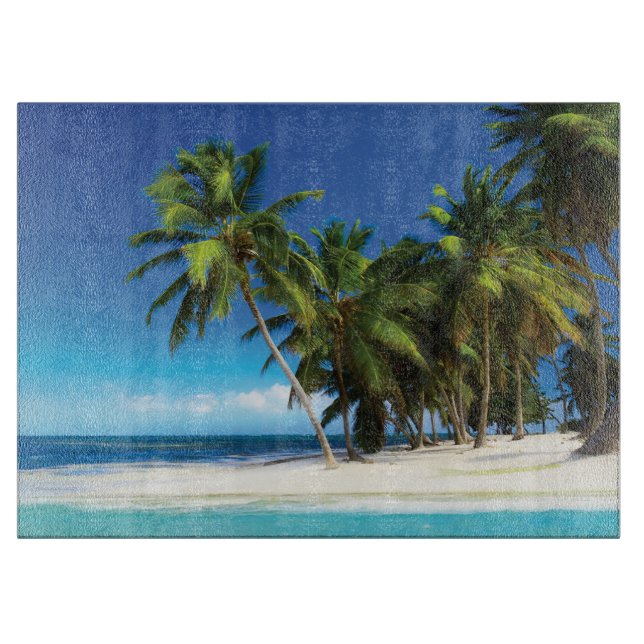 Planche À Découper Exotic beach throw pillow (Devant)