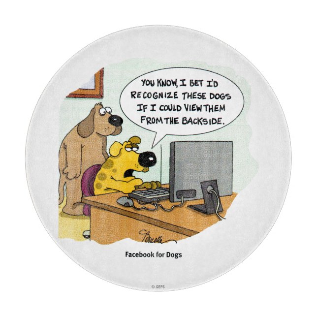 Planche À Découper Facebook pour Chiens (Devant)