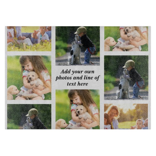 Planche À Découper Faites votre propre collage photo et texte (Devant)