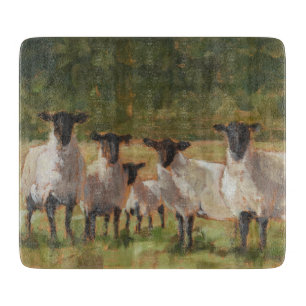 Planche À Découper Famille de moutons