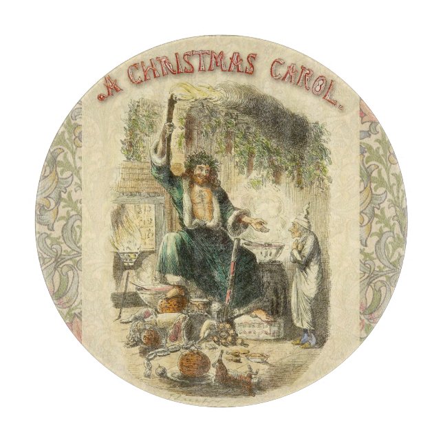 Planche À Découper Fantôme de Noël Présent Scrooge (Devant)