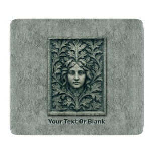 Planche À Découper Femme verte - Pierre