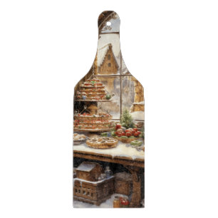 Planche À Découper Fenêtre de boulangerie de Noël