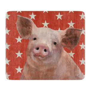 Planche À Découper Ferme patriotique - Cochon