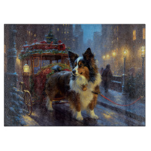 Planche À Découper Festin de Noël de Papillon