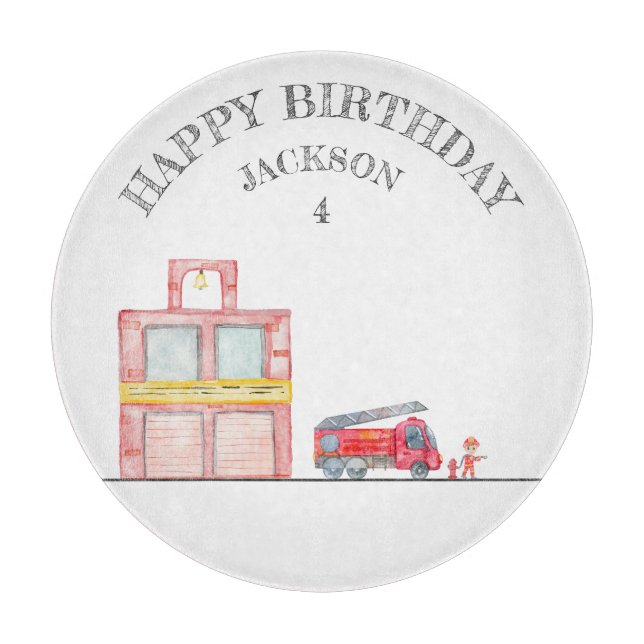 Planche À Découper Fête d'anniversaire minimaliste moderne (Devant)