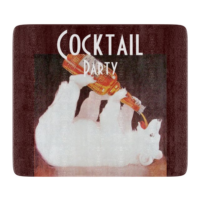 PLANCHE À DÉCOUPER FÊTE DE COCKTAIL FLASQUE DE BIÈRE POLAIRE (Devant)