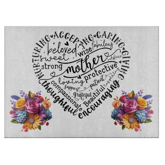 Planche À Découper Fête des mères (Devant)