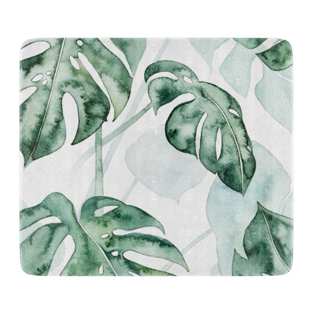 Planche À Découper Feuille fractionnée de palme tropicale (Devant)