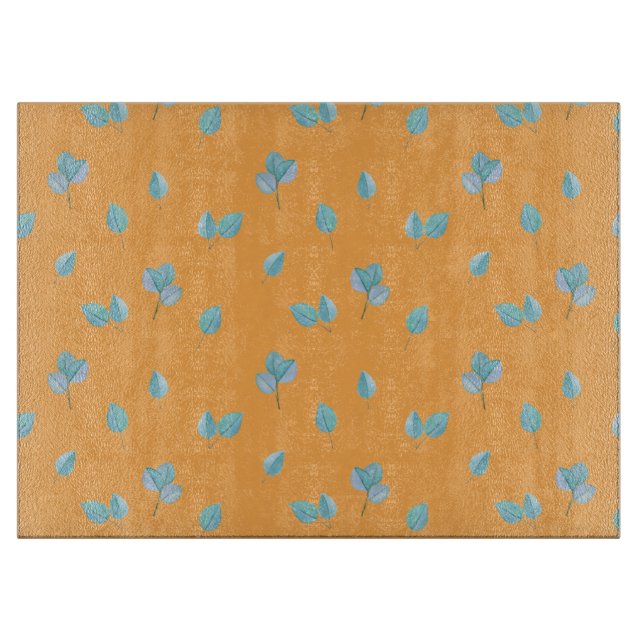 Planche À Découper Feuilles branchés d'Eucalyptus sur Marigold Charcu (Devant)