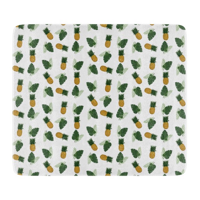 Planche À Découper Feuilles D'Ananas Et De Palmiers (Devant)