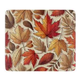 Planche À Découper feuilles d'automne classiques