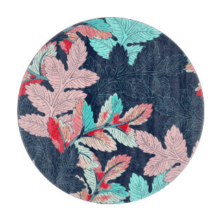 Planche À Découper Feuilles de palmiers tropicaux : Motif Vintage