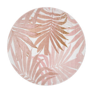 Planche À Découper Feuilles tropicaux : motif à dégradé brillant.
