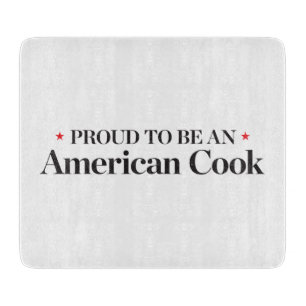 Planche À Découper Fier d'être un cuisinier américain