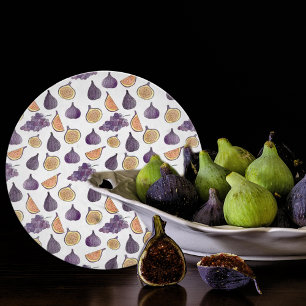 Planche À Découper Figes et raisins, Aliments pourpres