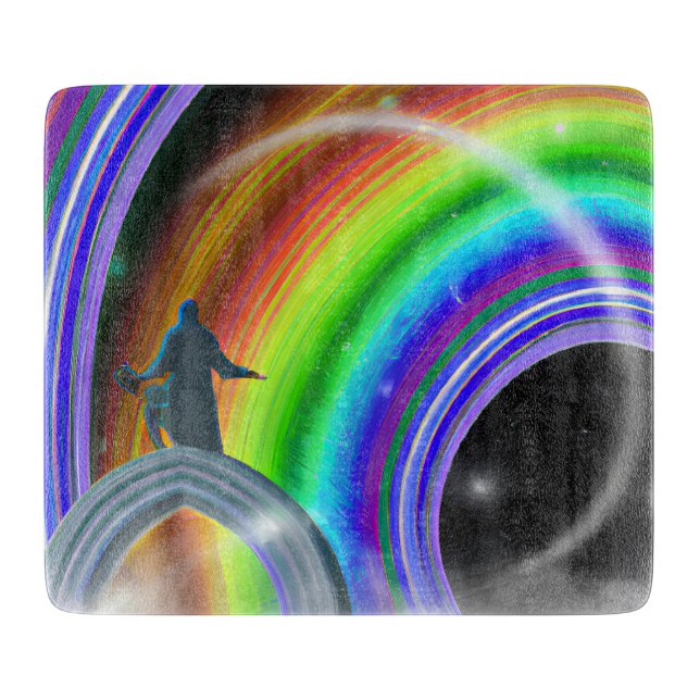 Planche À Découper Figure de mystère au Stargate interdimensionnel (Devant)