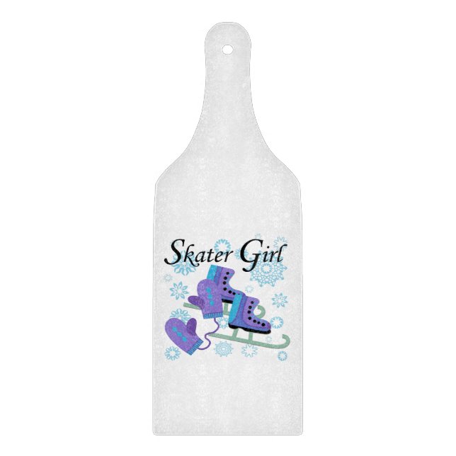 Planche À Découper Fille de patineur (Devant)