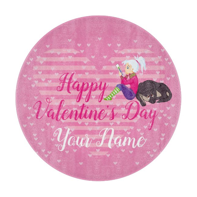 Planche À Découper Fille Être amoureuse (Devant)