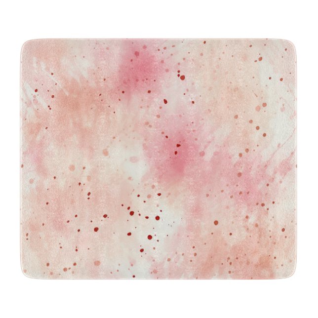 Planche À Découper Fille Peach rose Abstrait (Devant)