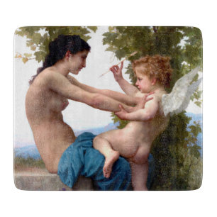 Planche À Découper Fille Se Défendant Contre La Peinture Cupidante Er