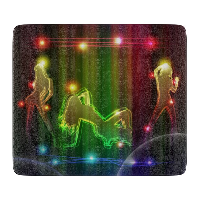 Planche À Découper Filles de fête Moderne tendance Lumières de Nons (Devant)