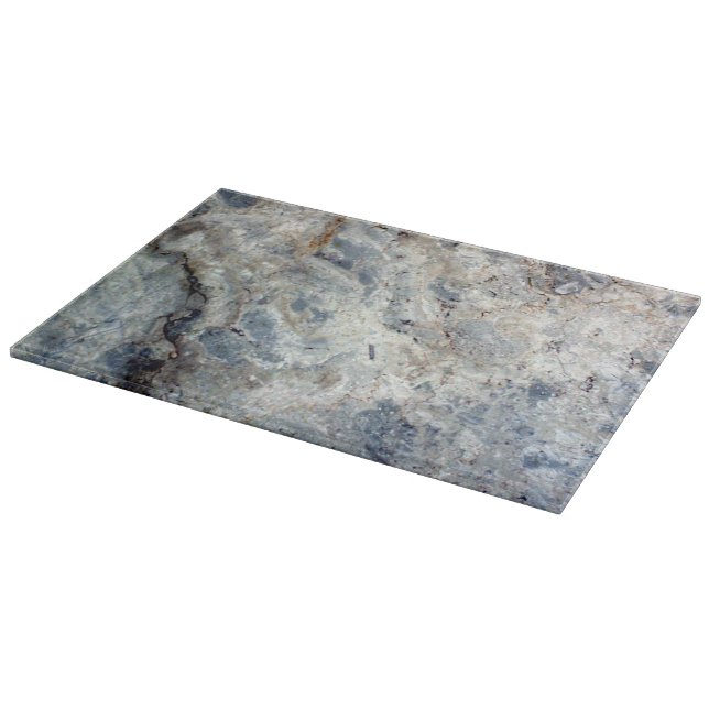Planche À Découper Finition en pierre de marbre blanche de bleu (Coin)