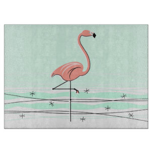 Planche À Découper Flamant rose Aqua