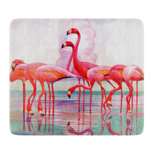 Planche À Découper Flamants roses roses par Francis Lee Jaques