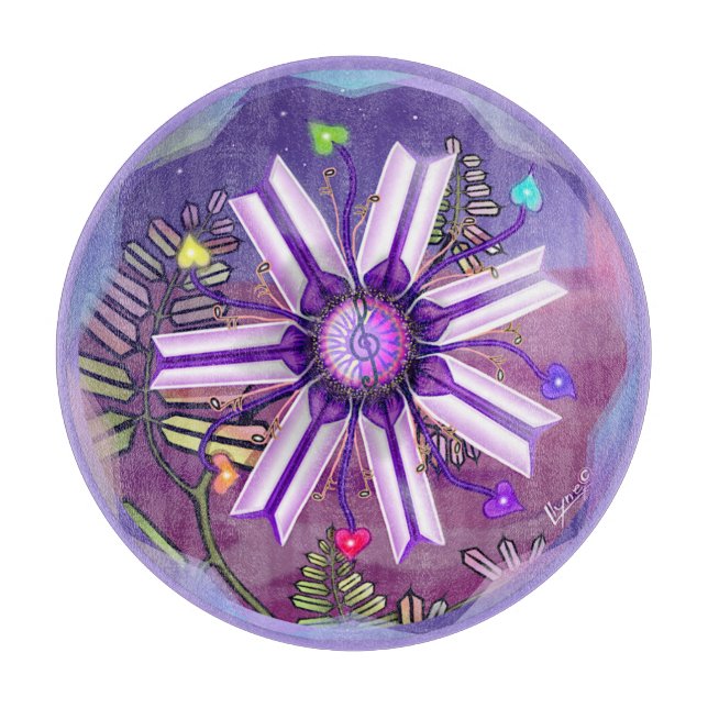 Planche À Découper Fleur dans le désert (Devant)