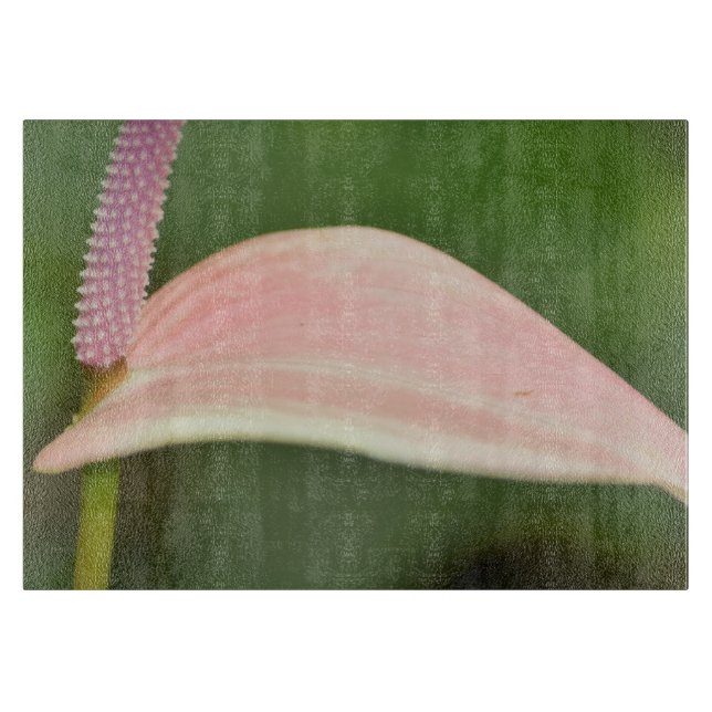 Planche À Découper Fleur d'anthurium rose Kauai, Hawaii (Devant)