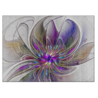 Fleur d'art Abstrait, énergique et coloré