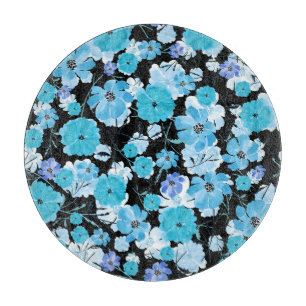 Planche À Découper Fleurs aquarelles : Une Tapisserie délicate