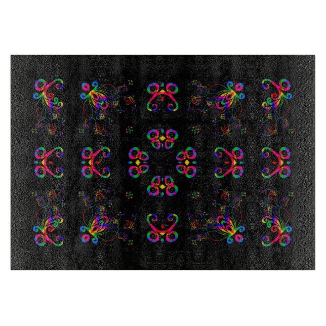 Planche À Découper Fleurs de Fiesta Dansante (Devant)