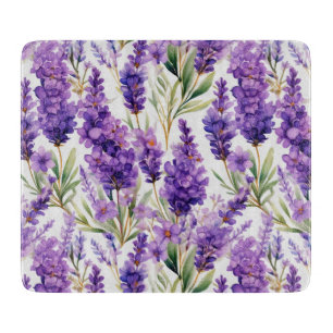 Planche À Découper Fleurs de lavande élégantes