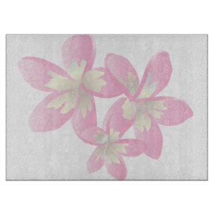 Planche À Découper Fleurs de Plumeria d'Hawaï